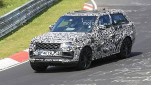 Range Rover SV Coupe SUV spied testing at Nurburgring
