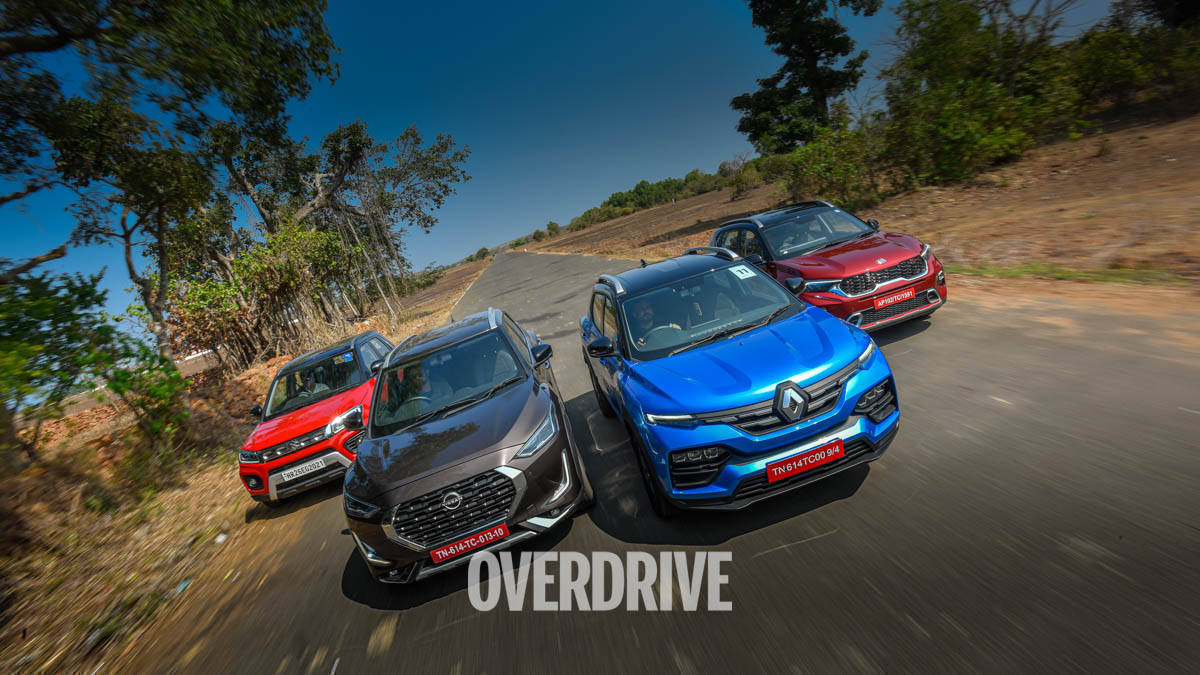 Comparison review: Renault Kiger vs Nissan Magnite vs MS Vitara Brezza vs Kia Sonet